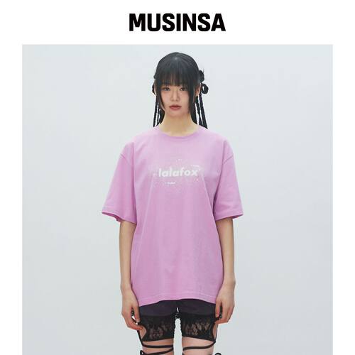 LALAFOX MILKYWAY T-SHIRT 短袖T恤 粉色 BR2CH0韩国官网直邮进口