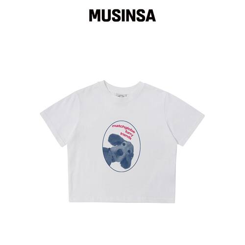 MATCHGLOBE PURRY FRIENDS 短款 T恤 (WHITE) MU韩国官网直邮进口