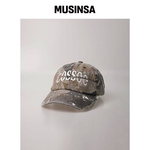 COSO 文本logo棒球帽 (迷彩1号)韩国官网直邮进口MUSINSA