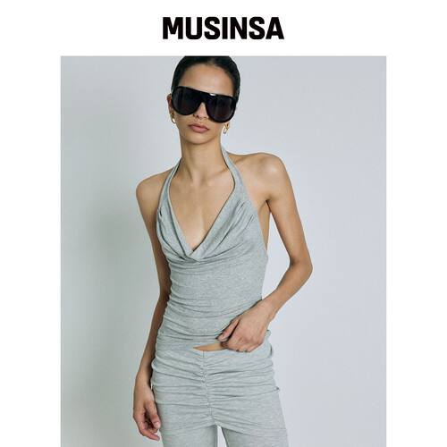 PROJECT WAVE Halter Ring Top (4COLOR) MUSINS韩国官网直邮进口