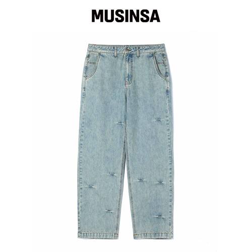 WMC 多口袋牛仔裤_LIGHT BLUE MUSINSA韩国官网直邮进口