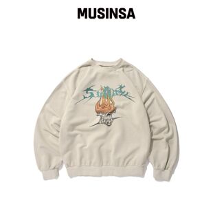 SUADE ROCK DEAD SKULL 卫衣 [PIGMENT BEIGE]韩国官网直邮进口