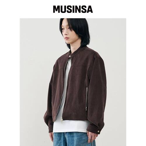 ARRAYED 垂直骑士短款灯芯绒外套 [棕色] MUSINS韩国官网直邮进口