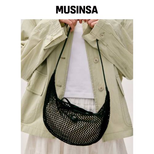 DEPOUND Airy网袋肩背小包 [黑色] MUSINSA韩国官网直邮进口