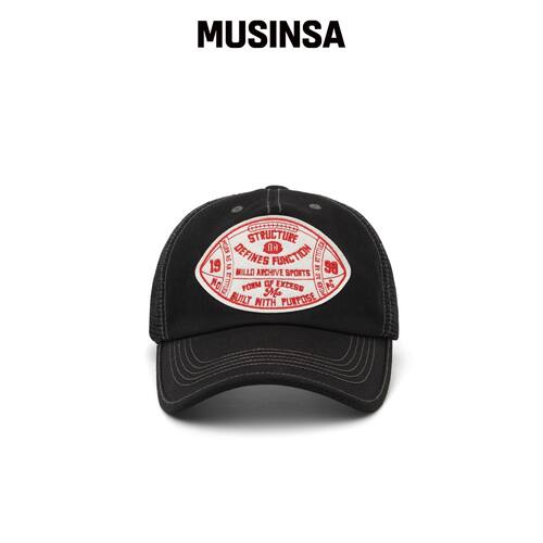 MILLO ARCHIVE DEPO PATCH TRUCKER CAP [黑色] 韩国官网直邮进口