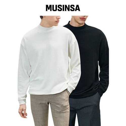 LIKE THE MOST 基础款半高领针织衫 (4色) MUSIN韩国官网直邮进口