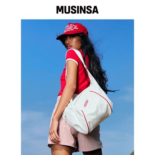 MENASOO MNS Track line Cross Bag_白色皮革韩国官网直邮进口