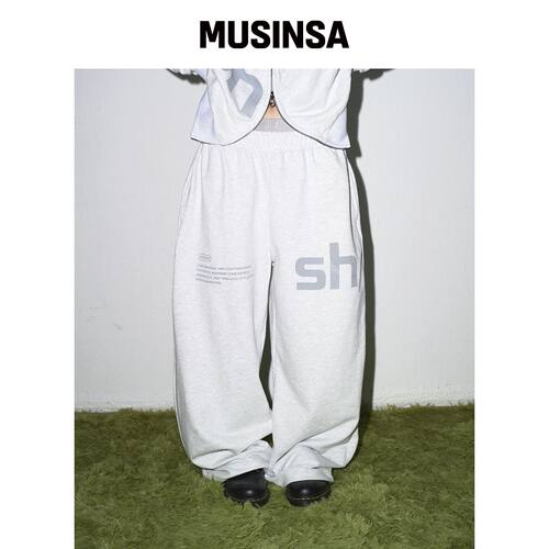 SOHUL Easy 长裤（白色混纺） MUSINSA韩国官网直邮进口