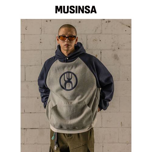 BURNING CAPONE BC Reglan Logo 连帽卫衣 泥膜韩国官网直邮进口