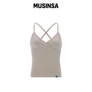 BELLIALEU DOT CAMISOLE-米色 MUSINSA韩国官网直邮进口
