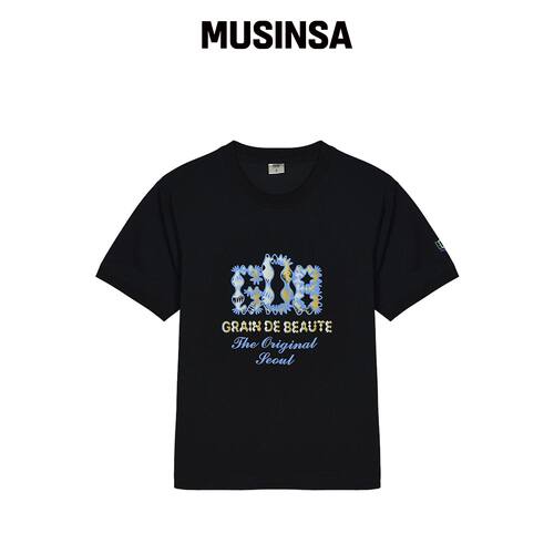 GRAIN DE BEAUTE Original GDB T-SHIRT [BLACK]韩国官网直邮进口