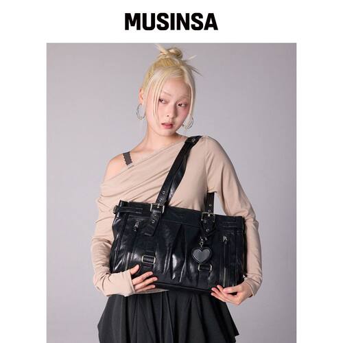 YOUHEE [周英XYOUHEE] MALIBU BAG_BLACK MUSINS韩国官网直邮进口
