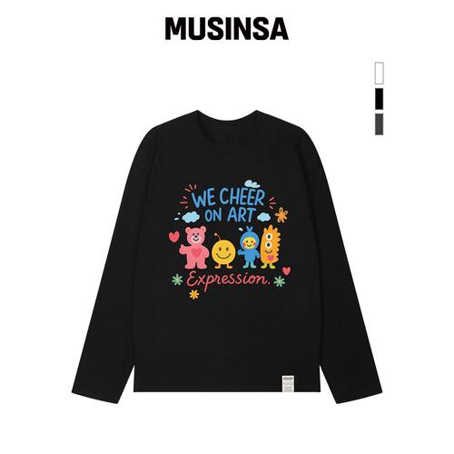 GRAVER [UNISEX] WE CHEER 长袖T恤_3色 MUSINSA韩国官网直邮进口