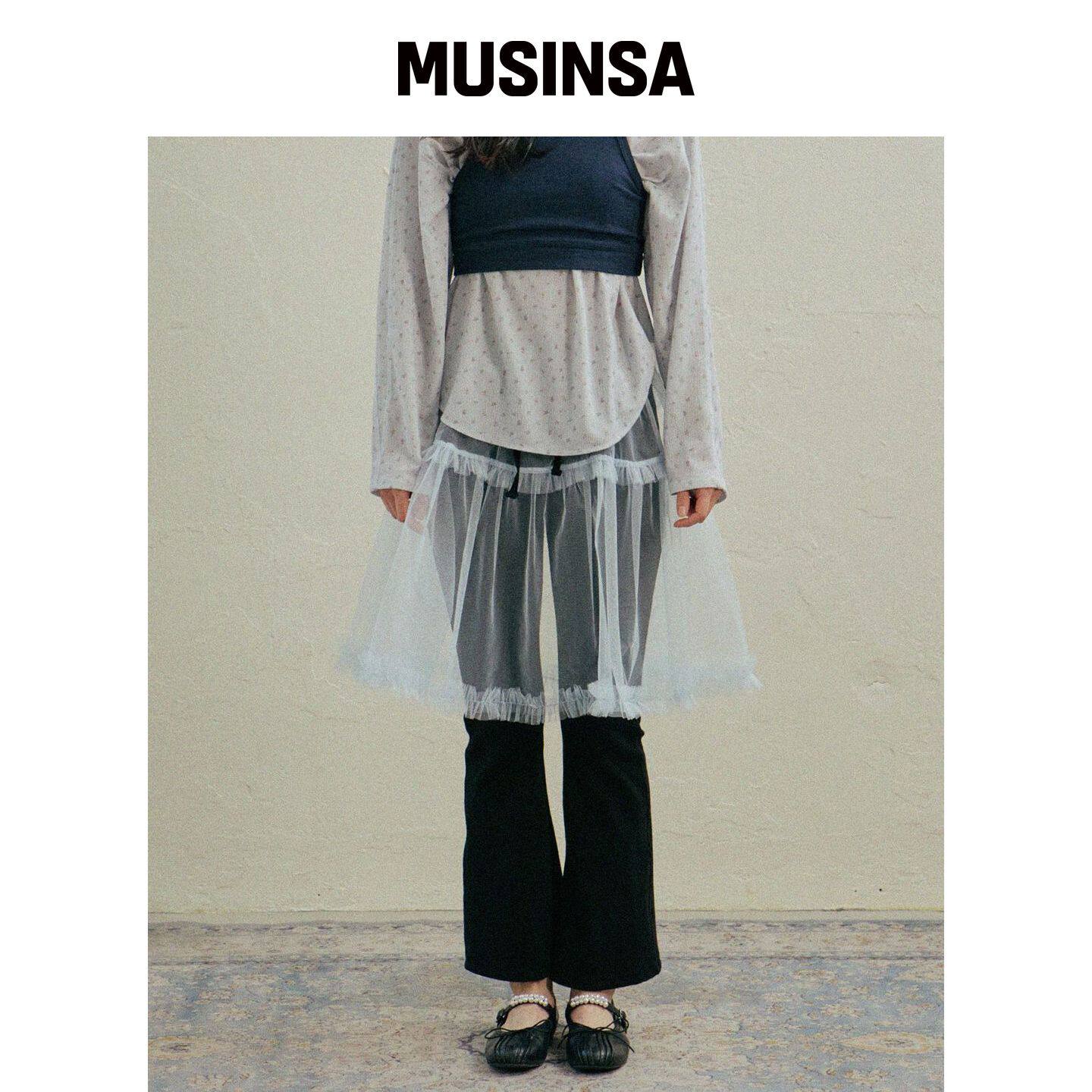 HOKUSPOKUS 混合款芭蕾舞裙_蓝色 MUSINSA韩国官网直邮进口