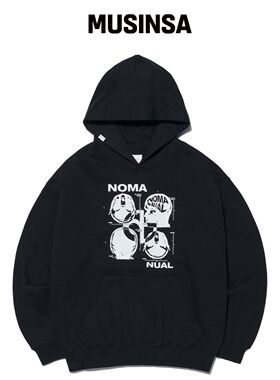 NOMANUAL MRI 连帽卫衣 - 黑色韩国官网直邮进口