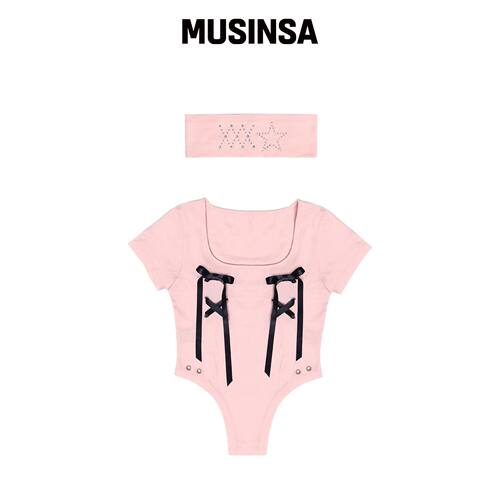 REPIVV Lace Me Up Set (粉色)韩国官网直邮进口MUSINSA