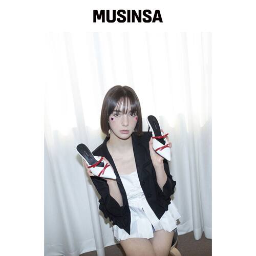 LEVASE 例如) lina-white red 7cm MUSINSA韩国官网直邮进口