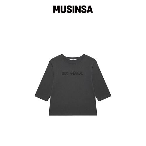 SIO CLOUD CARPI SLEEVE TOP [CHARCOAL] MUSINS韩国官网直邮进口