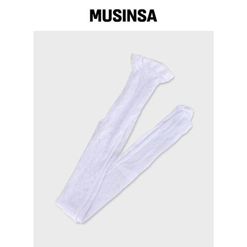 OTZ 花朵蕾丝丝袜白色 OZAYGA203W MUSINSA韩国官网直邮进口