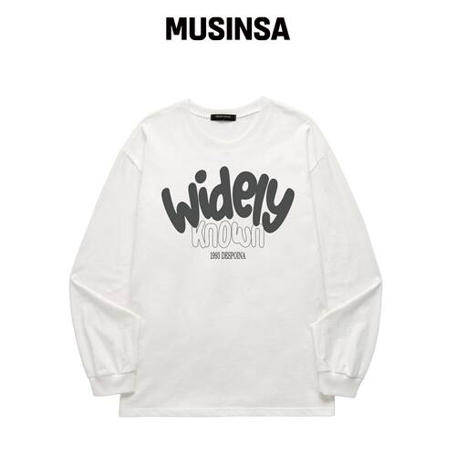 OUSE WIDELY KNOWN 长袖 (DLS035) 白色韩国官网直邮进口MUSINSA