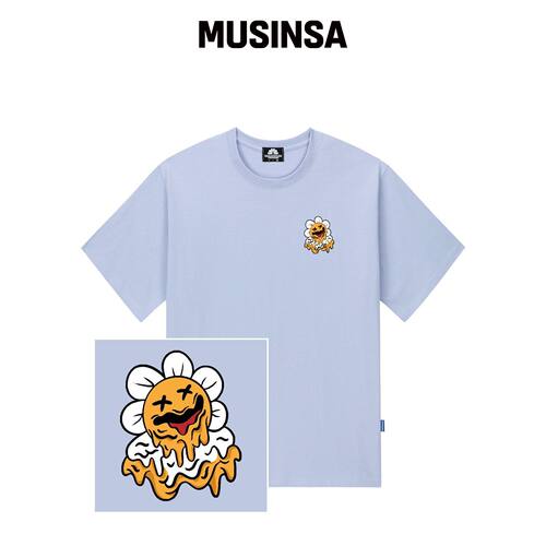 TRIPSHION MELTING DAISY LOGO T恤 - PURPLE MU韩国官网直邮进口