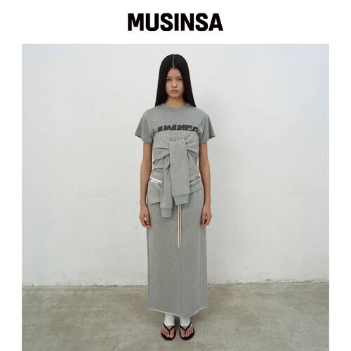 LCDC™ 混色灰色吊带上衣 MUSINSA韩国官网直邮进口