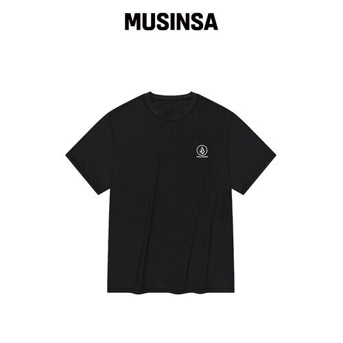 VOLCOM 基础款rash护具T恤（黑色） MUSINSA韩国官网直邮进口