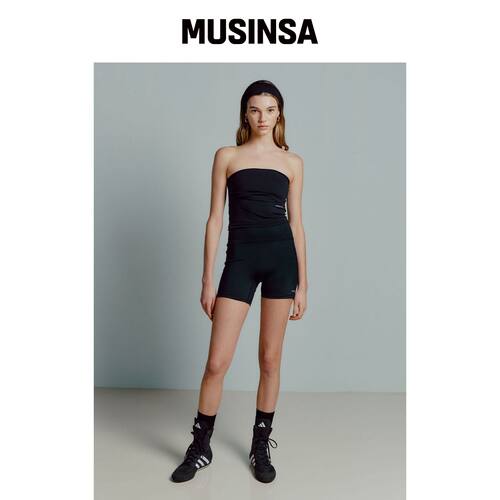 MINA SONG ESSENTIAL BIKE SHORTS - 黑色韩国官网直邮进口