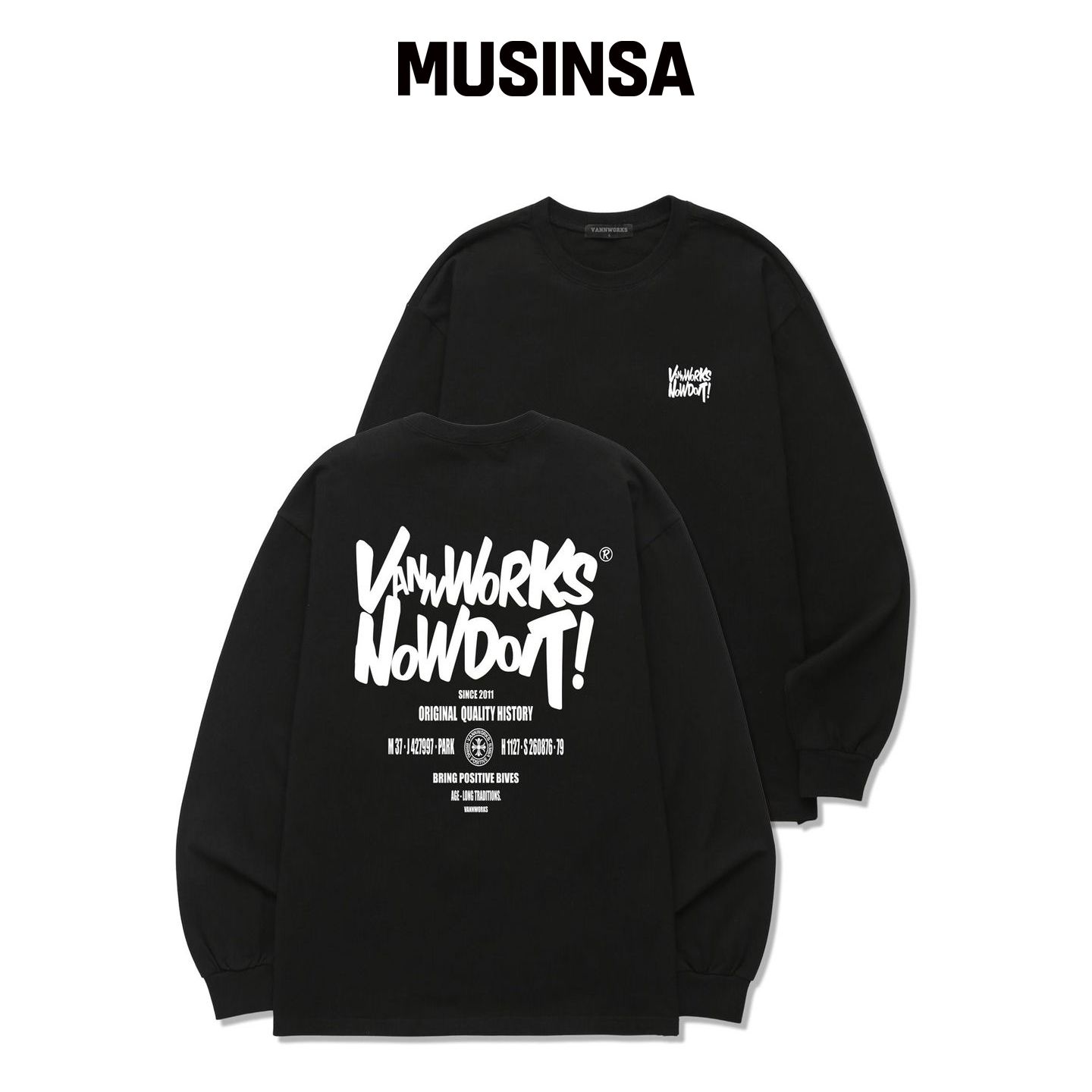 VANNWORKS DOIT LARGE 长袖 (VLS0088) VLACK MU韩国官网直邮进口