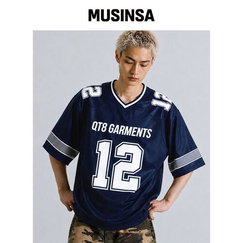 QT8 GARMENTS LB 3R 足球球衣（海军蓝） MUSINS韩国官网直邮进口
