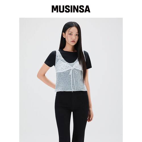 MIXXO 波点无袖衫_MIWBNG53SS MUSINSA韩国官网直邮进口