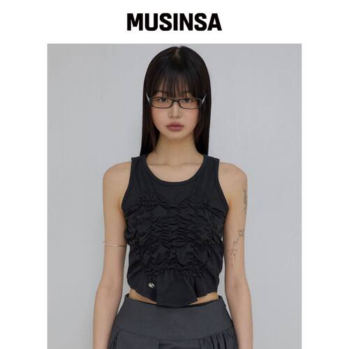 FLAREUP 云朵无袖上衣 (FL-164_Black) MUSINSA韩国官网直邮进口