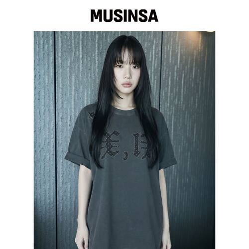 GRAVER [UNISEX]DOT99 粉色短袖T恤_2色 MUSINSA韩国直邮官方正品
