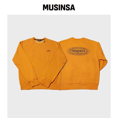 RESPECT intl 卫衣（芥末色） MUSINSA韩国直邮官方正品