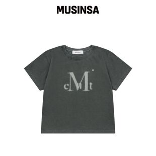 MUCENT 博尼喷雾logo色块短袖T恤（2色）韩国官网直邮进口