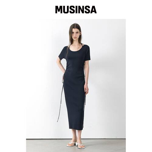ATELIER NAIN KERRY HALTER NECK KNIT DRESS(OP韩国官网直邮进口