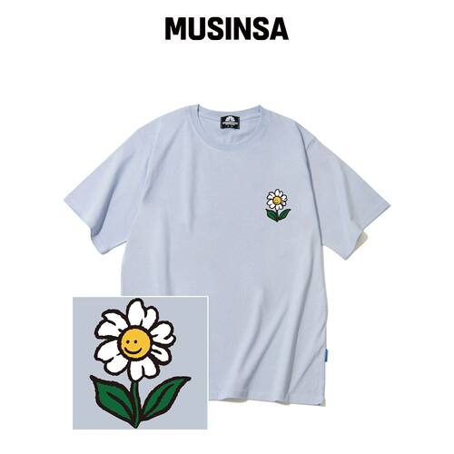 TRIPSHION SINGLE FLOWER LOGO T恤 - PURPLE韩国官网直邮进口