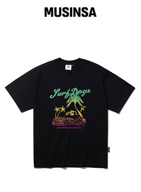 DYSFUNCT PALM TREE T恤（黑色）韩国官网直邮进口