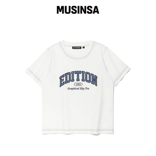 DISTN9NE EDITION半高领T恤 OFF WHITE (LP7TU43韩国官网直邮进口