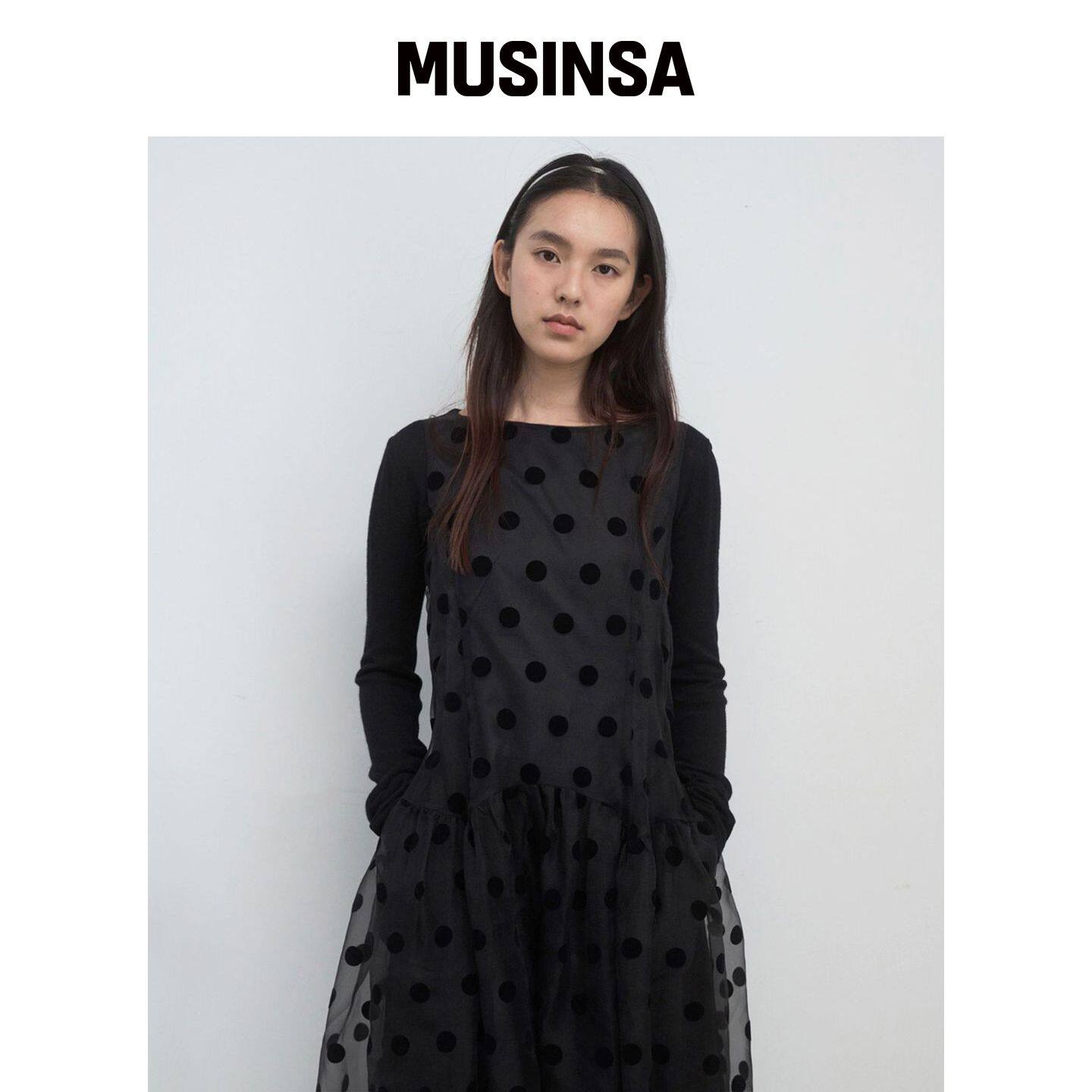 MA JOURNÉE BACK HOLE DRESS_DOT MUSINSA韩国官网直邮进口