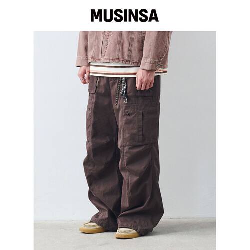 NONTYPE PARACHUTE CONTRAST CARGO PANT (BROWN韩国官网直邮进口