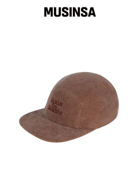 GRAIN DE BEAUTE CORDUROY CAMP CAP [BROWN] MU韩国官网直邮进口