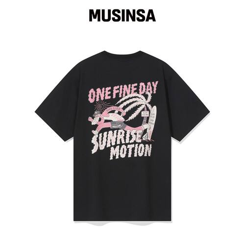 VOLCOM VOLCOM x ONE LIFE 圆领T恤（黑色）韩国官网直邮进口
