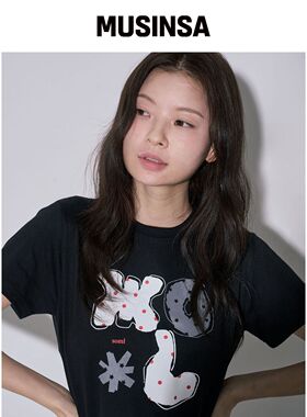 5OML o.m.l LOGO 短袖T恤 黑色韩国官网直邮进口