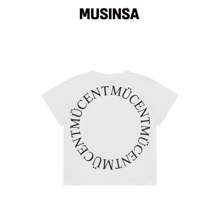 MUCENT 签名圆形logo短袖T恤（白色）韩国官网直邮进口