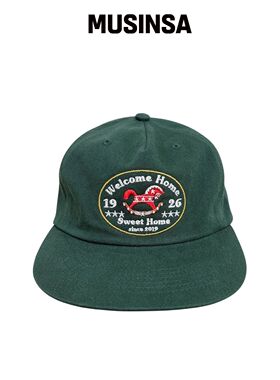 FASTLE 红马 5Panel 水洗帽子 绿色 MUSINSA韩国官网直邮进口