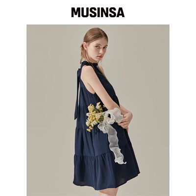 VIKINI VENDER 信蒂亚吊带分层迷你连衣裙 MUSIN韩国官网直邮进口