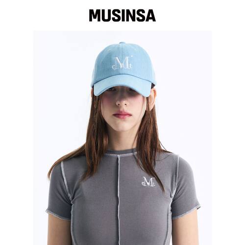 MUCENT SIGNATURE 棒球帽 (浅蓝色轻质牛仔) MUS韩国官网直邮进口