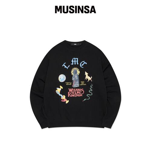 LMC CRAYON WIZARD 黑色卫衣 MUSINSA韩国官网直邮进口