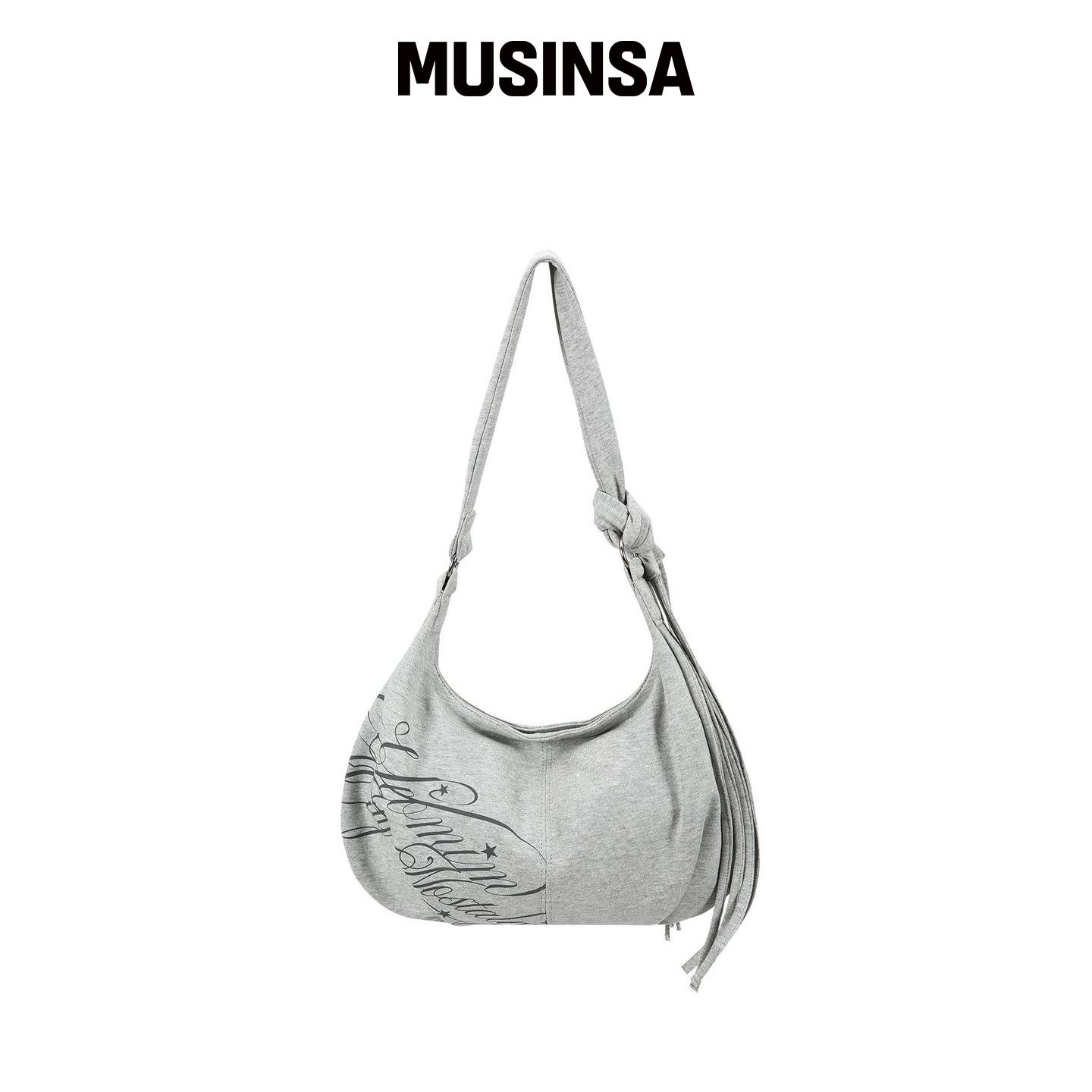 YEOMIM 字母流苏包（混合灰色） MUSINSA韩国官网直邮进口